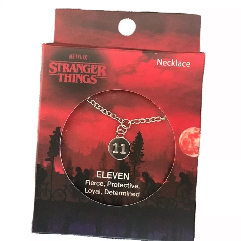 NIB Stranger Things Eleven Necklace '11' Dainty Netflix Loungefly